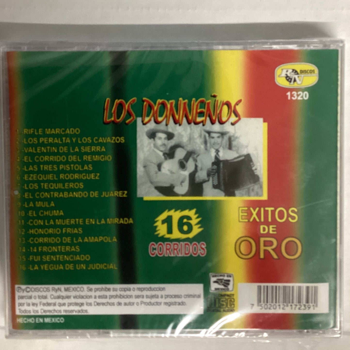 Exitos De Oro De Los Donnenos - 16 Corridos (CD)
