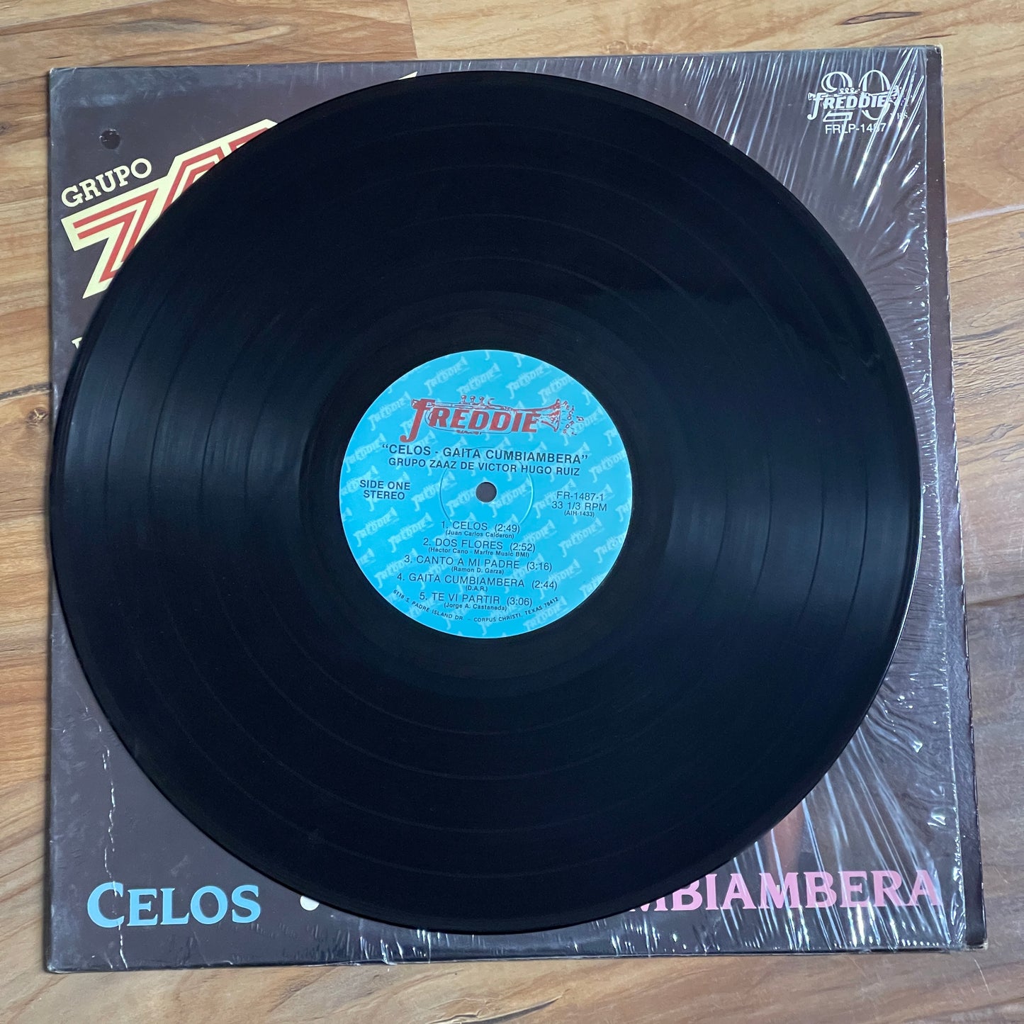 Grupo Zaaz de Victor Hugo Ruiz – Celos / Gaita Cumbiambera (Vinyl) *1989 *Open