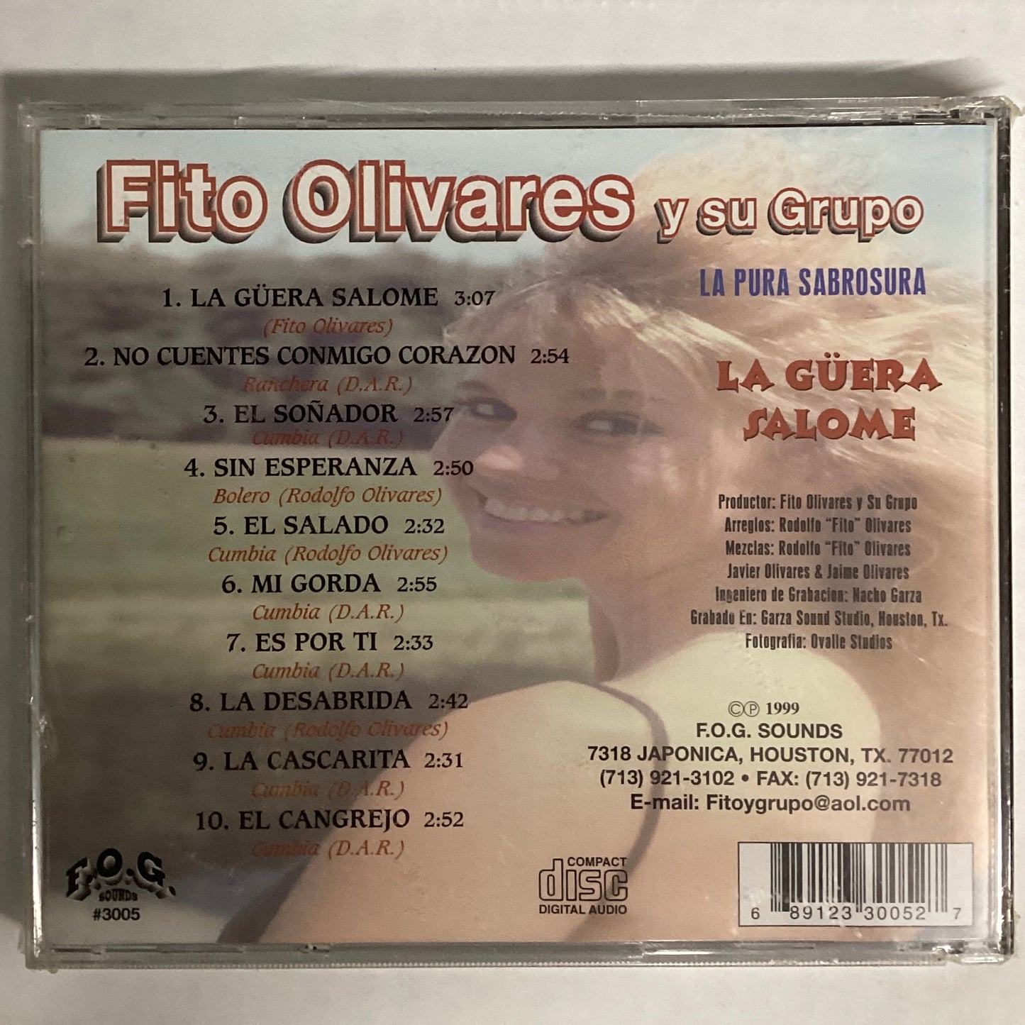 *Sealed*1999: Fito Olivares Y Su Grupo - La Guera Salome (CD)
