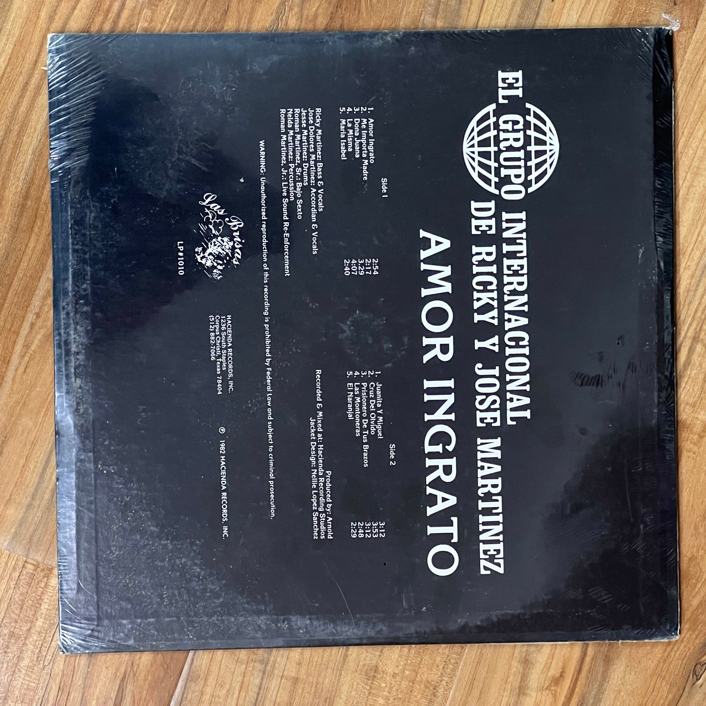 *1982 *Sealed: El Grupo Interacional de De Ricky Y Jose Martinez – Amor Ingrato (VInyl)