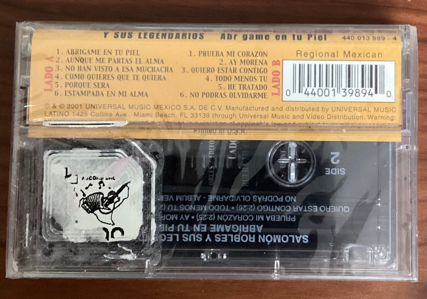 Salomon Robles y Sus Legendarios - Abrigame En Tu Piel (Cassette)
