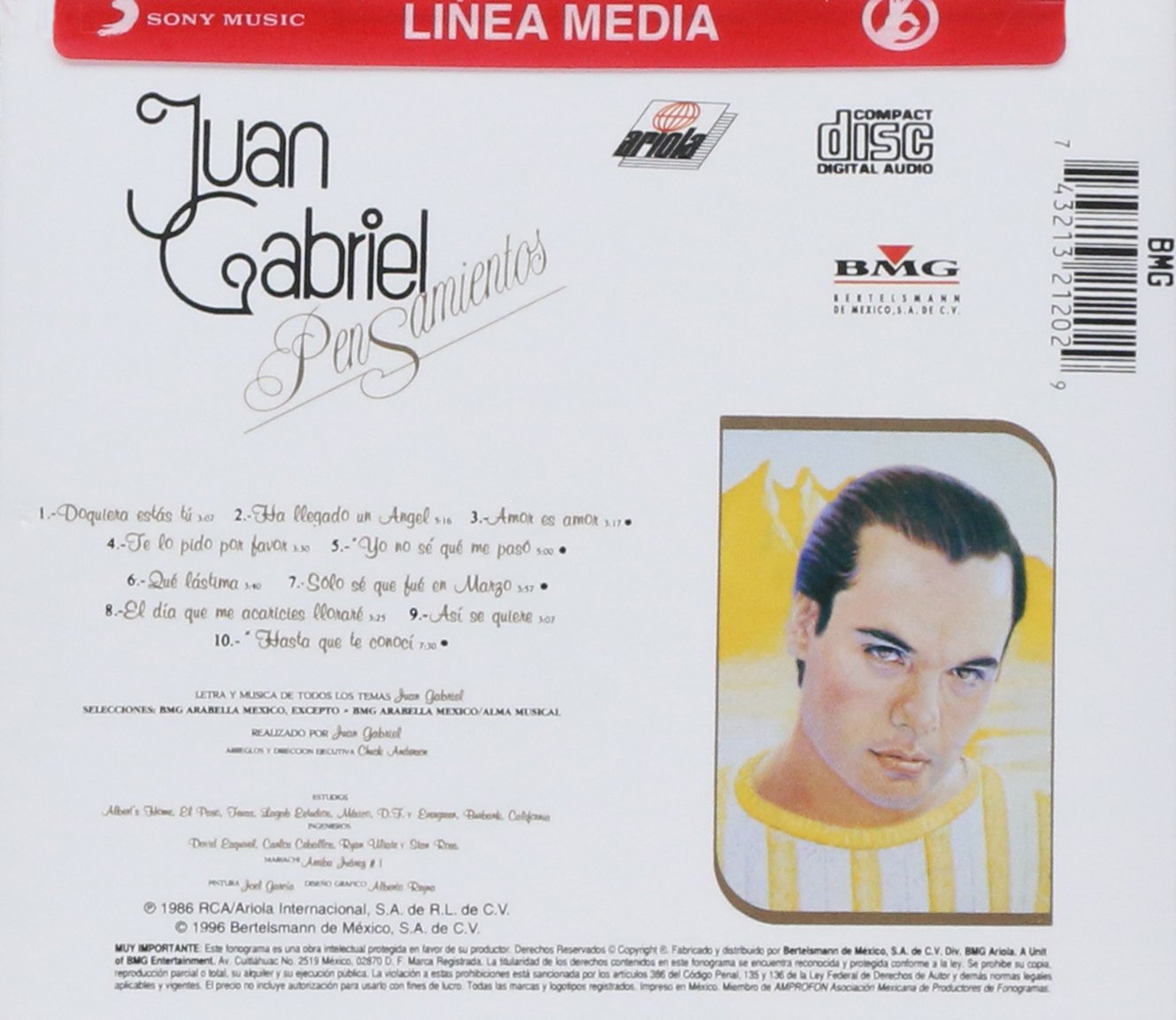 Juan Gabriel - Pensamientos (CD)