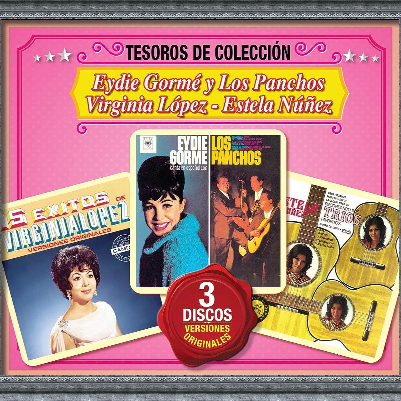 Eydie Gorme y Los Panchos, Virgina Lopez , Estela Nunez - Tesoros de Coleccion (3 CD Box Set)
