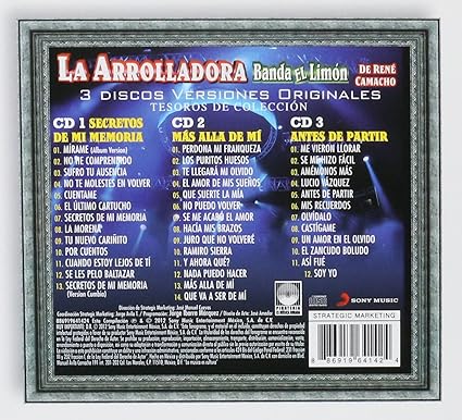 La Arrolladora Banda El Limon - Tesoros de Coleccion 3CD Box Set (CD)