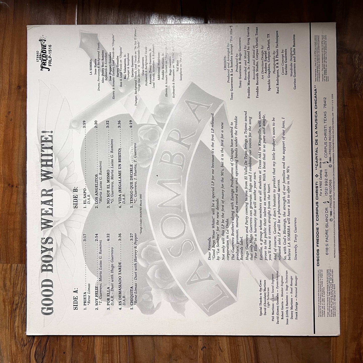 *Open *1990 La Sombra - Good Boys Wear White (Vinyl)