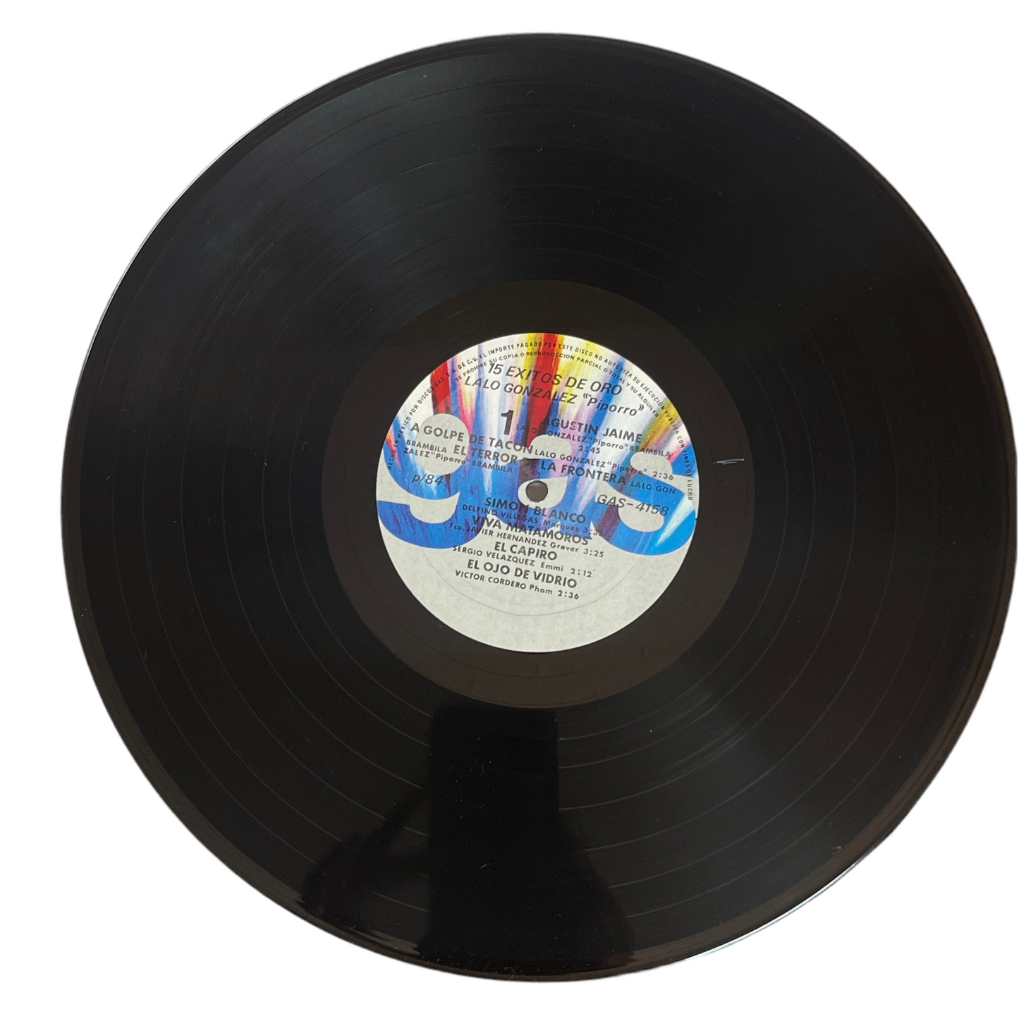 Lalo Gonzalez "Piporro" - 15 Exitos De Oro (Open Vinyl) *1984