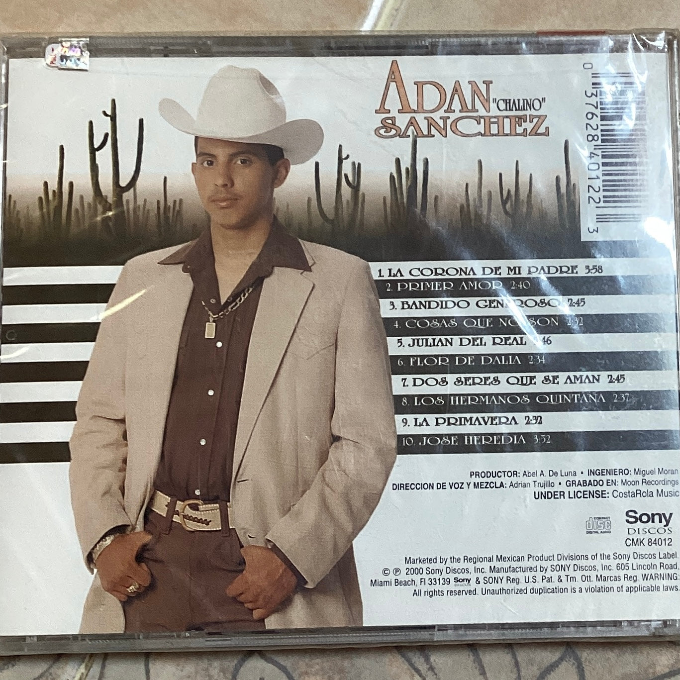 Adan "Chalino" Sanchez – La Corona De Mi Padre (CD)