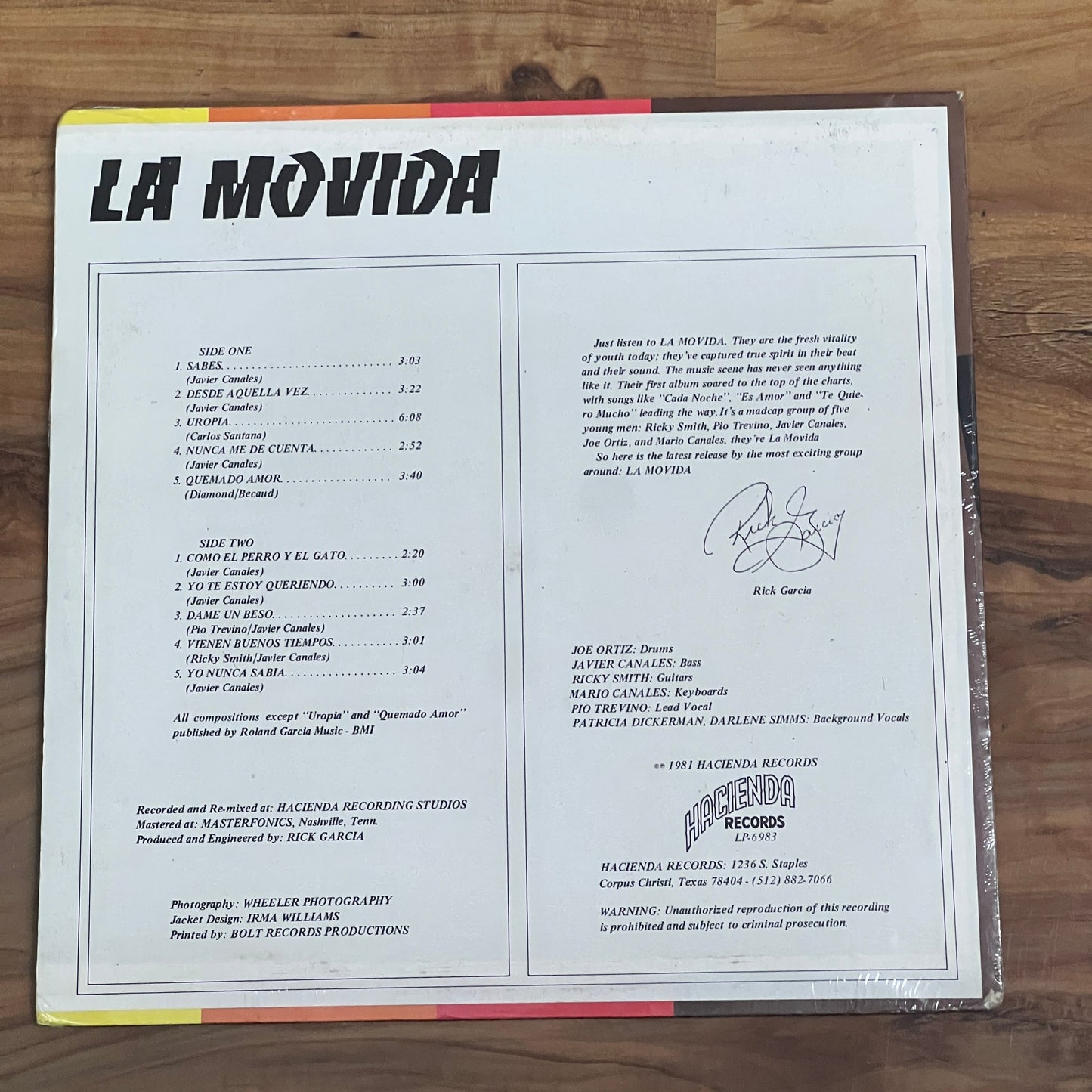 *1981 *Sealed La Movida - Quemado Amro (Vinyl)