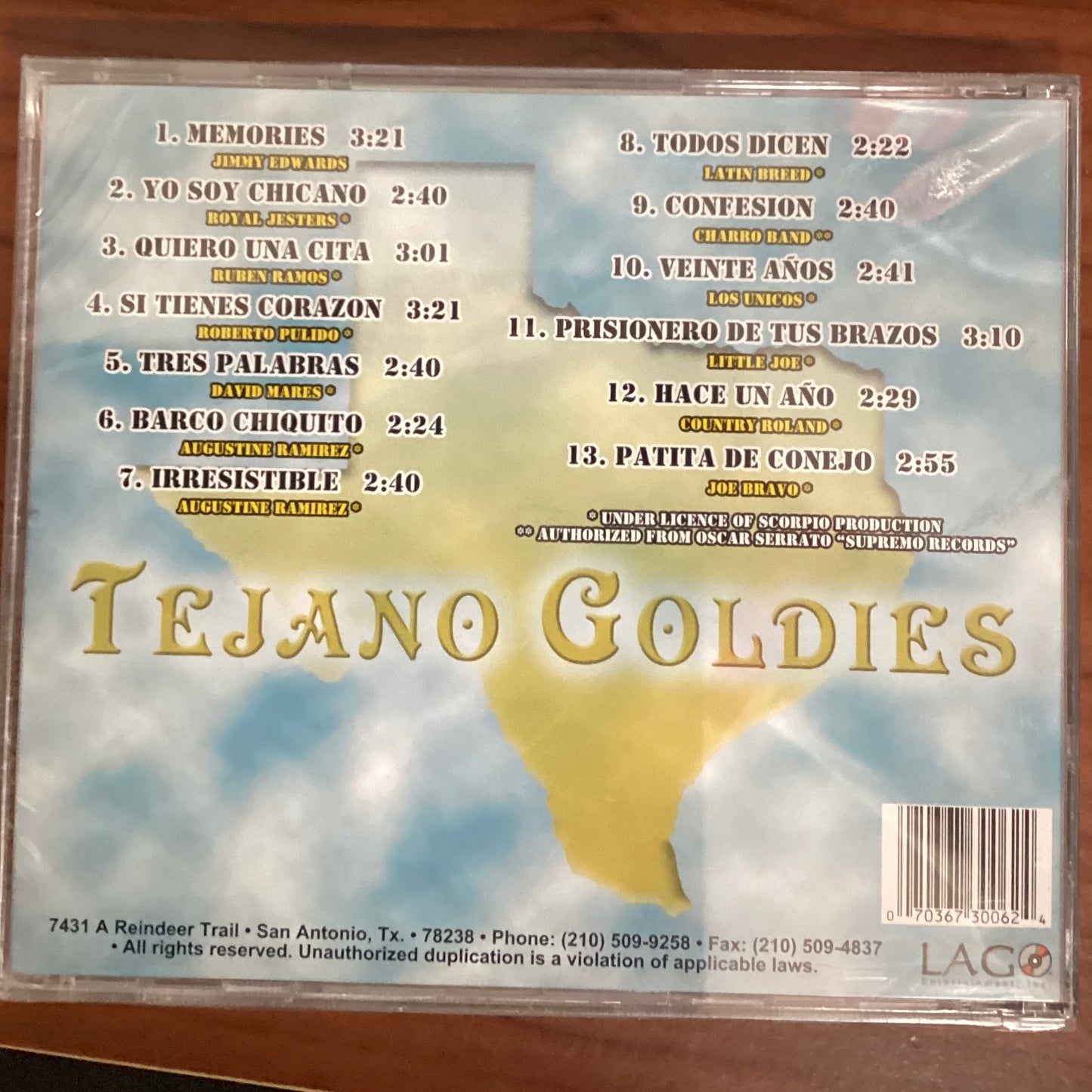 *Sealed*1995:Tejano Goldies (CD)