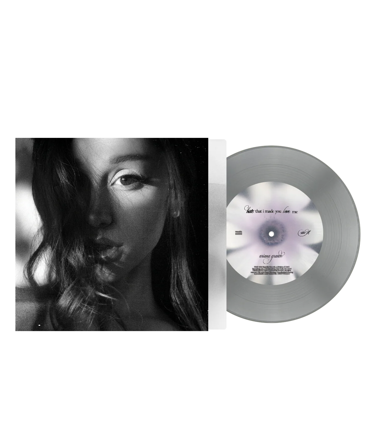 Ariana Grande - HATE THAT I MADE YOU LOVE ME (INDIE EXCLUSIVE FLUFFY TAIL GRAY) (A CAPELLA B-SIDE) - 7"