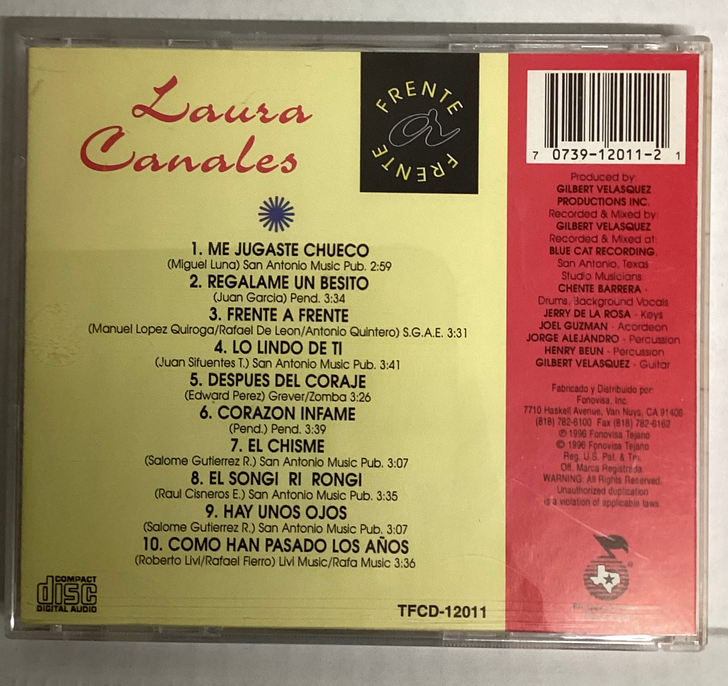 *OPENED* 1996: Laura Canales – Frente A Frente (CD)