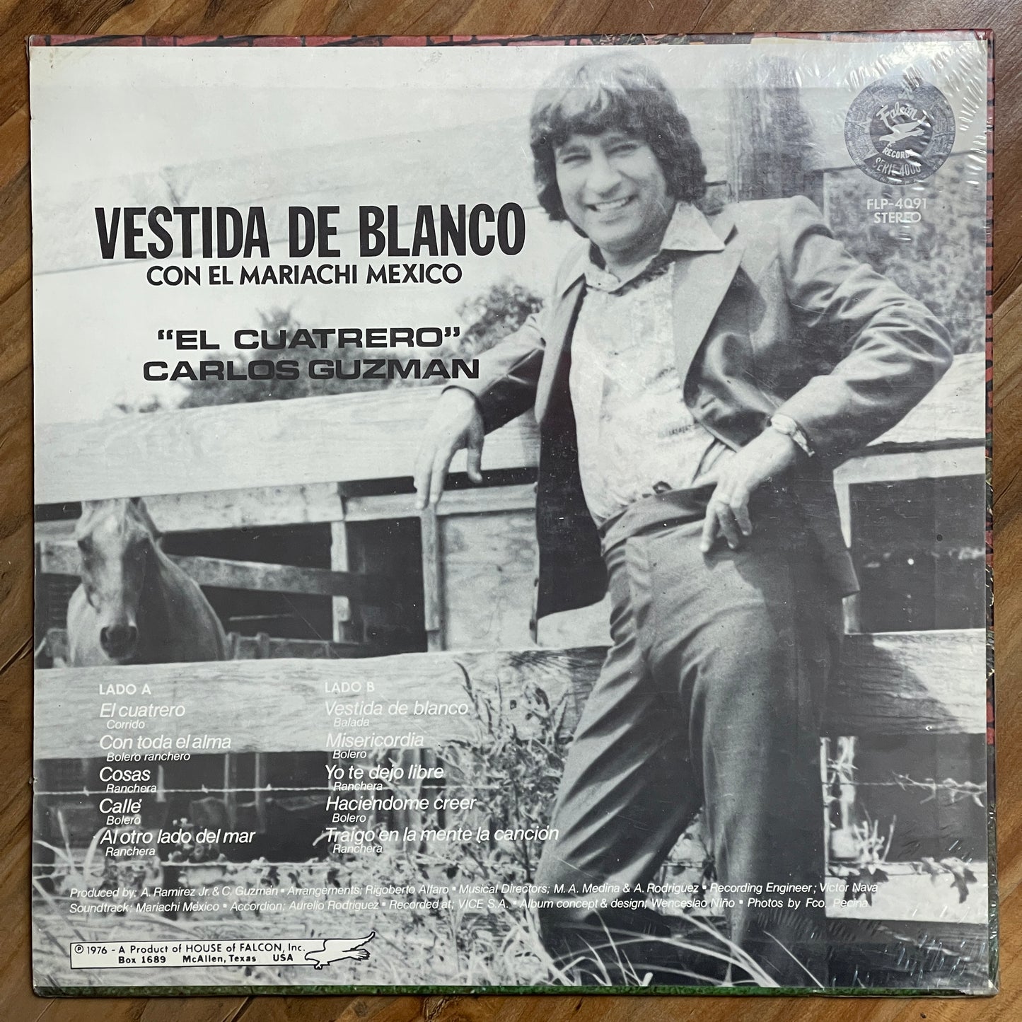 Carlos Guzman, Mariachi Mexico – El Cuatrero (Vinyl) *1976 *Seaeld