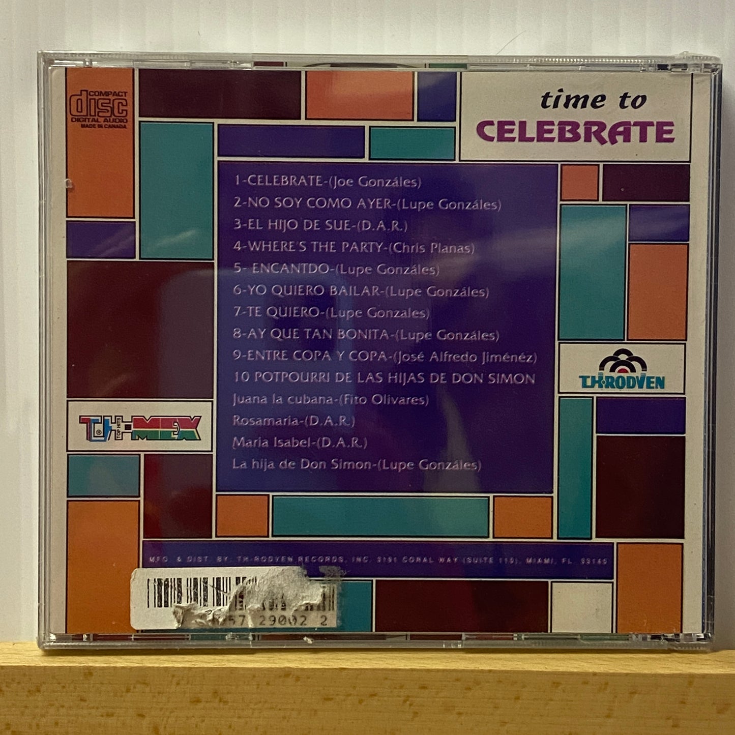 Tierra Tejana - Time To Celebrate *1992 (Sealed CD)