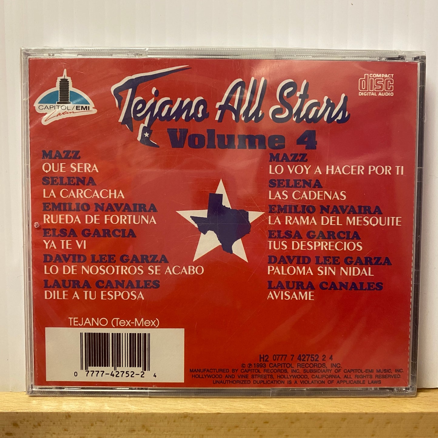 Tejano todas las estrellas vol. 4 - Varios Artistas (CD)