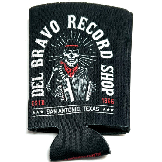 Del Bravo Record Shop Black Koozie DLB MERCH