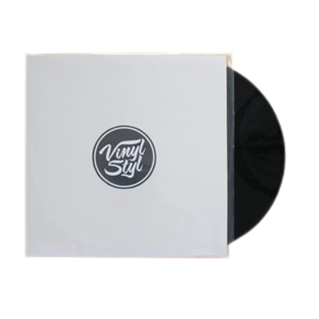 Fundas exteriores para discos de vinilo Vinyl Styl® de 7 pulgadas, con parte superior abierta, 100 unidades (transparentes)