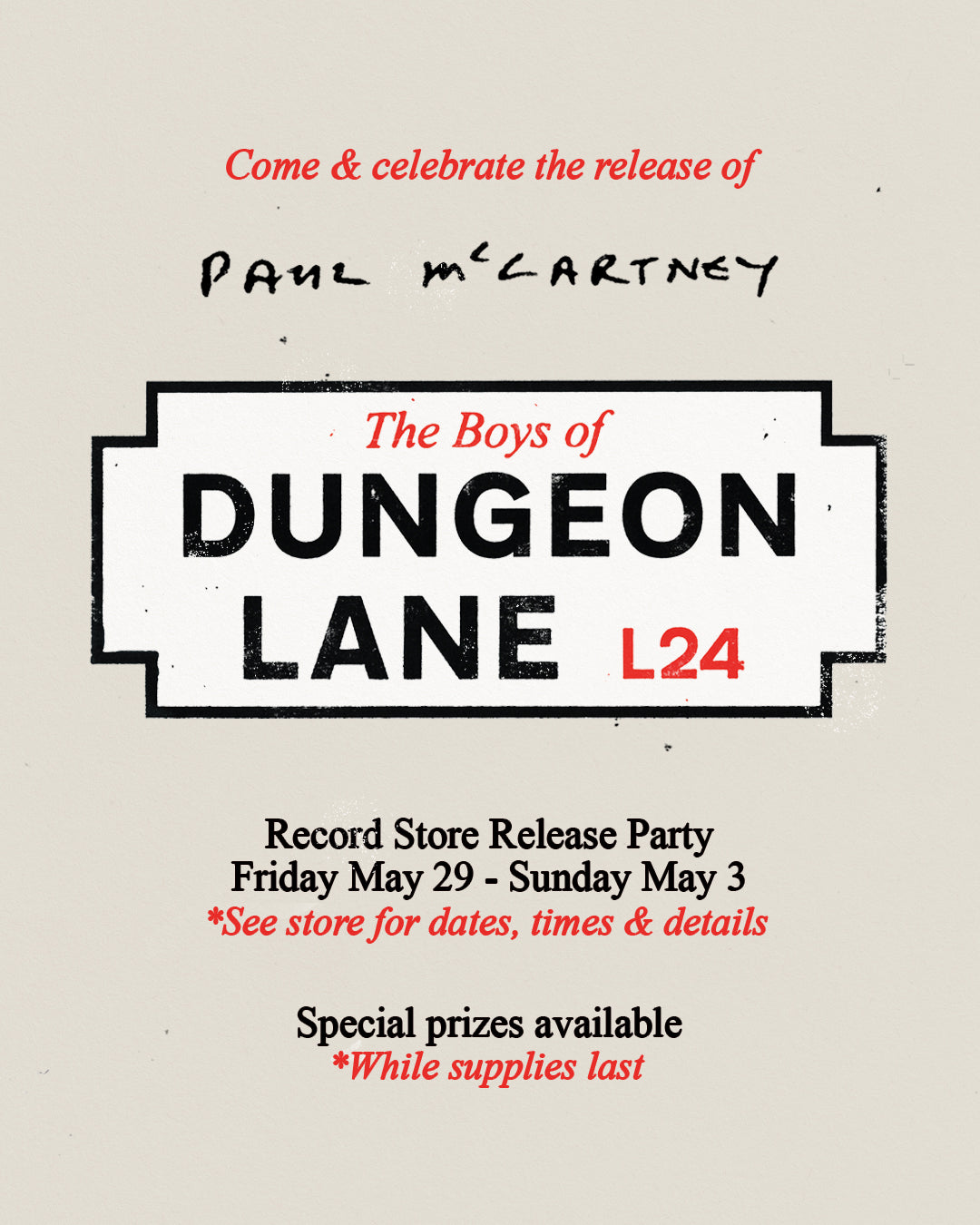 Paul McCartney Release Party
