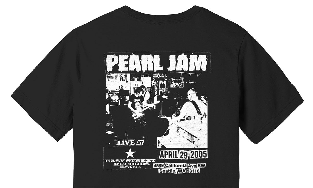 Pearl Jam Live at Easy Street T Shirts RSD