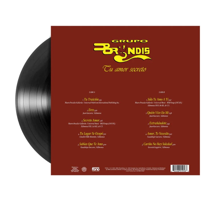 Grupo Bryndis - Tu Amor Secreto (Vinyl)