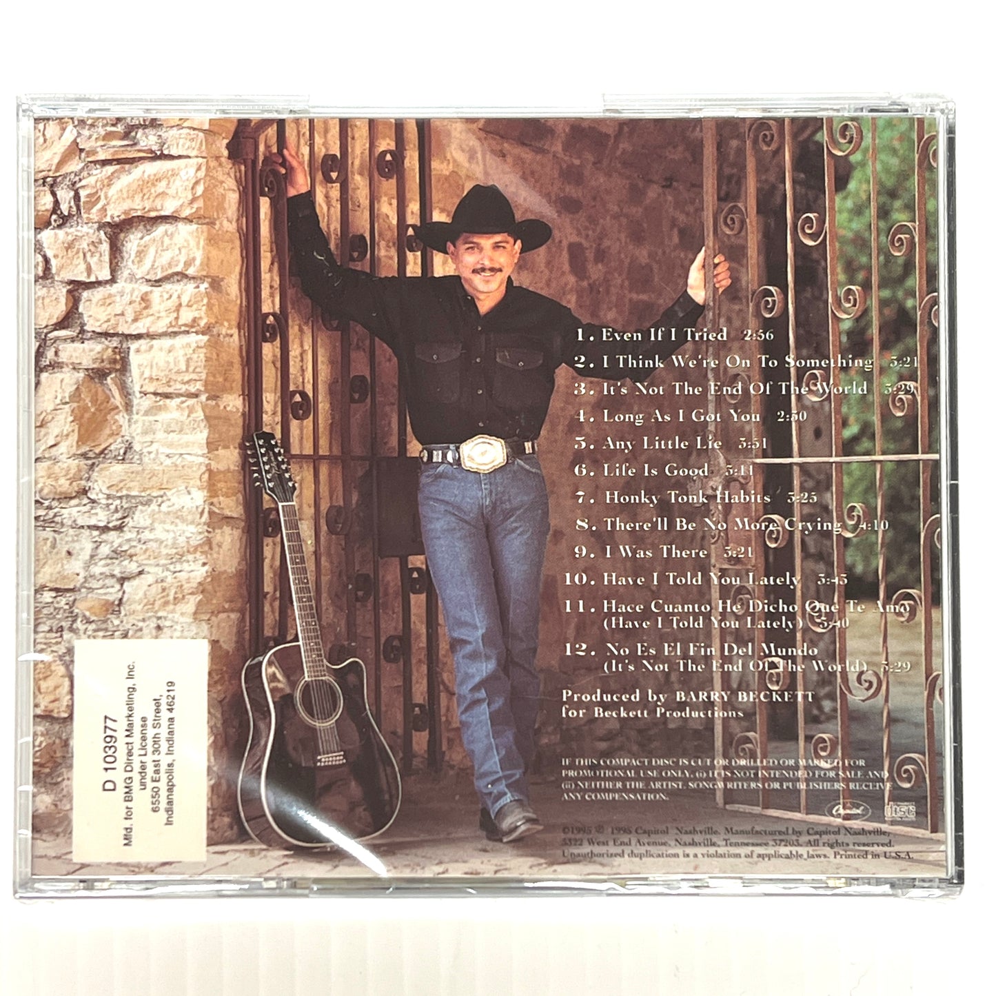 Emilio Navaira - La vida es buena *1995 Sellado de coleccionista (CD)