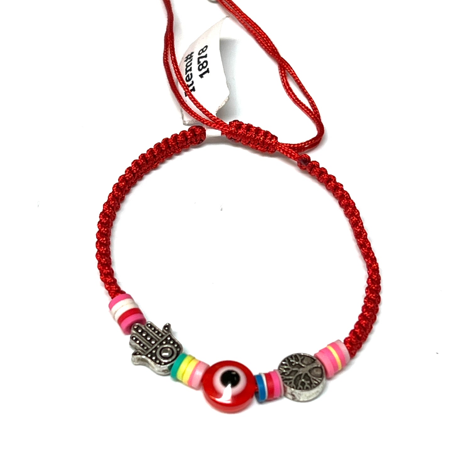 Evil Eye Red Braided Bracelet