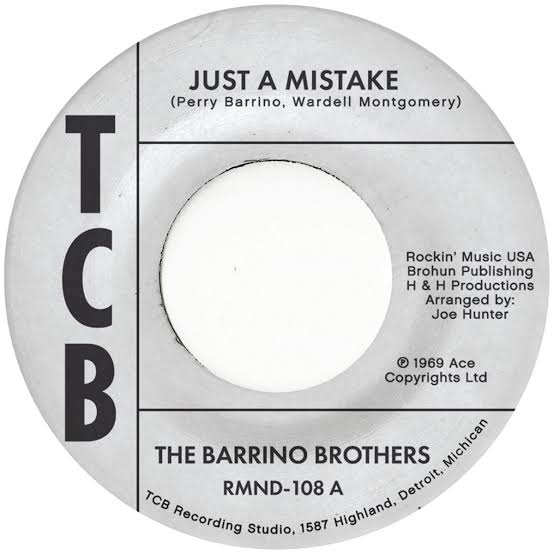 Barrino Brothers - Just a Mistake / I'll Take My Flowers Right Now (7" SInge)