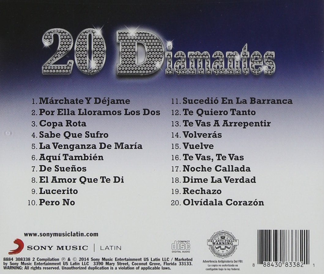 Los Temerarios - 20 Diamantes (CD)