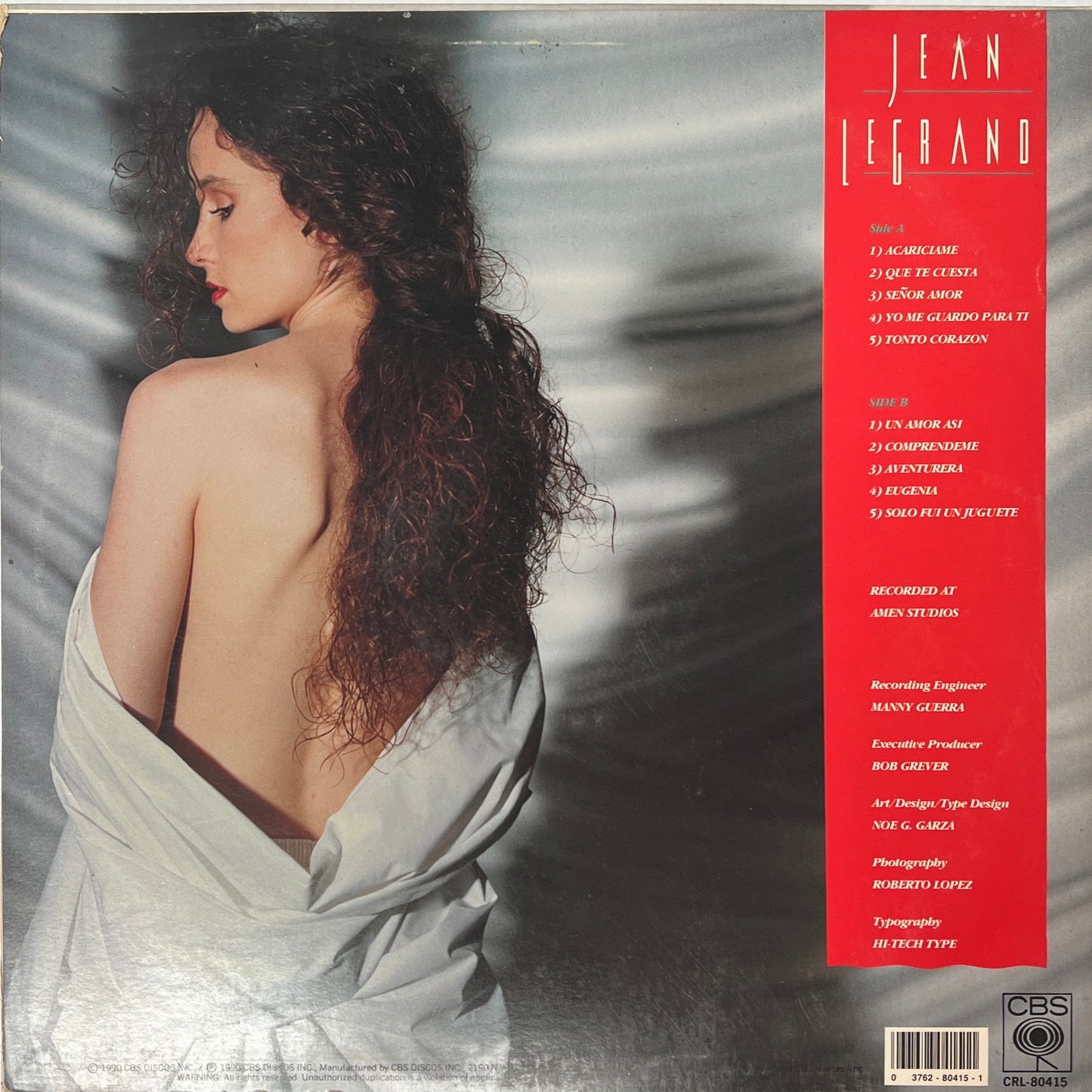 Jean Le Grand - Acariciame (Vinilo abierto)