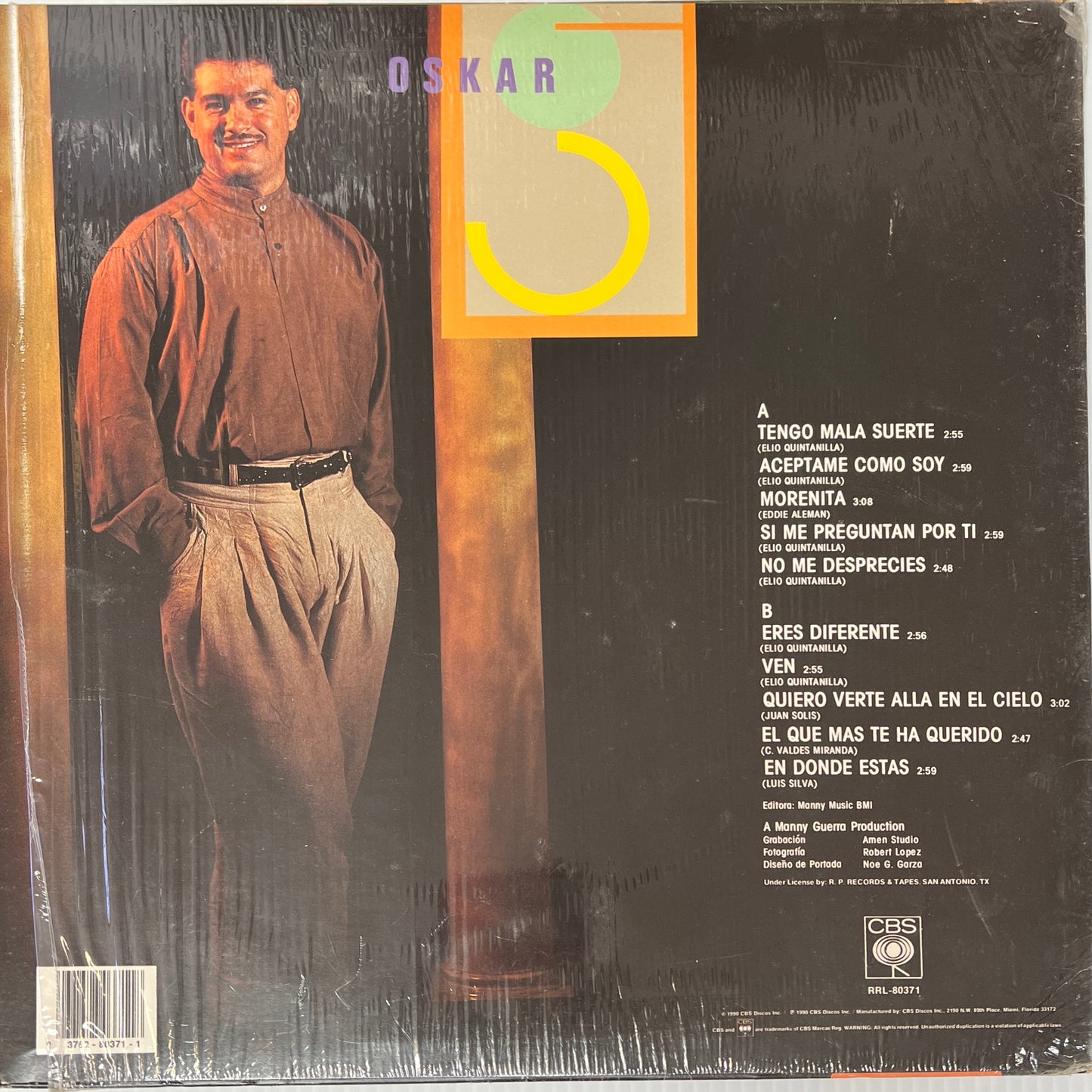 Oscar G. - Contiene Los Exitos.. (オープンビニール)