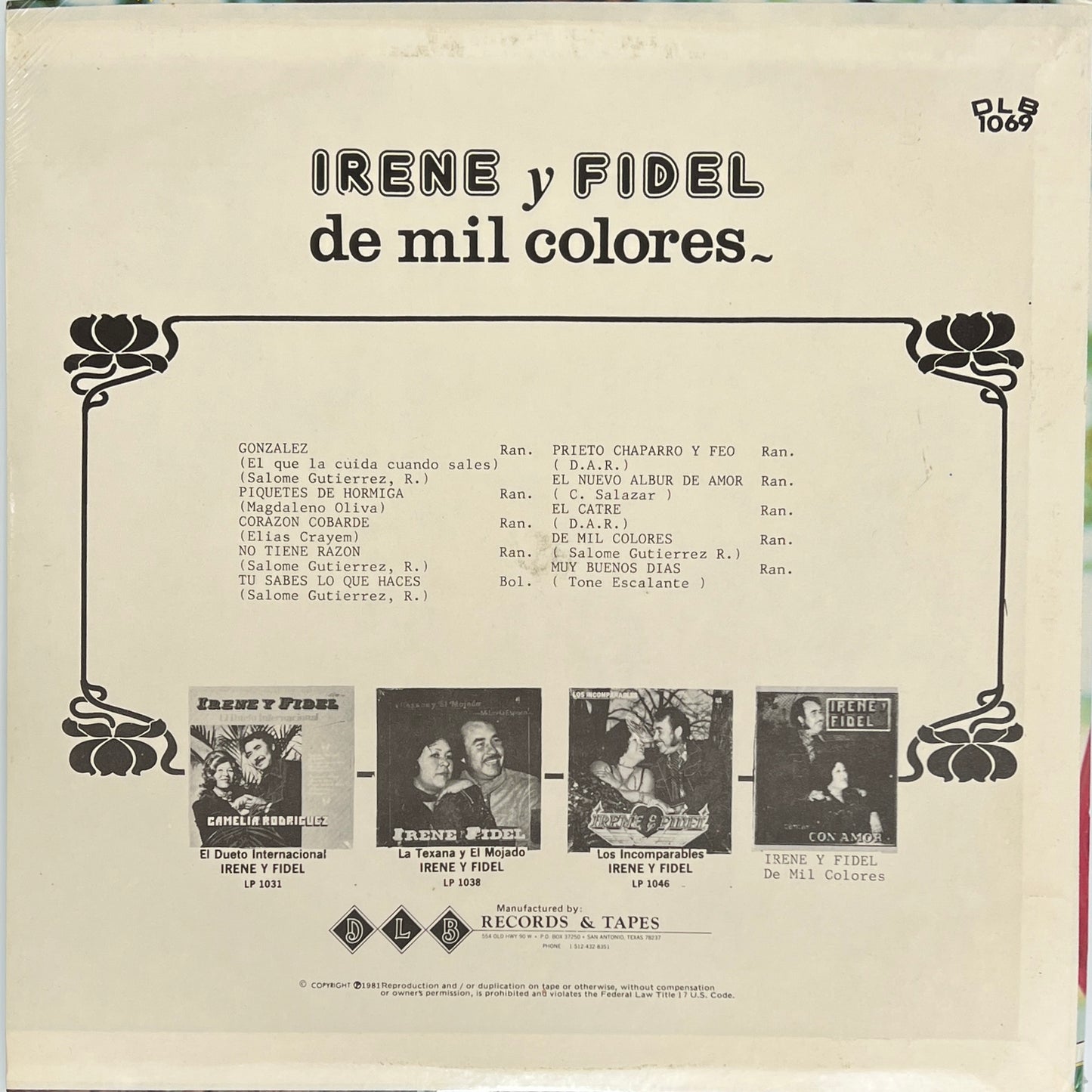 Irene Y Fidel - De Mil Colores (Vinyl)