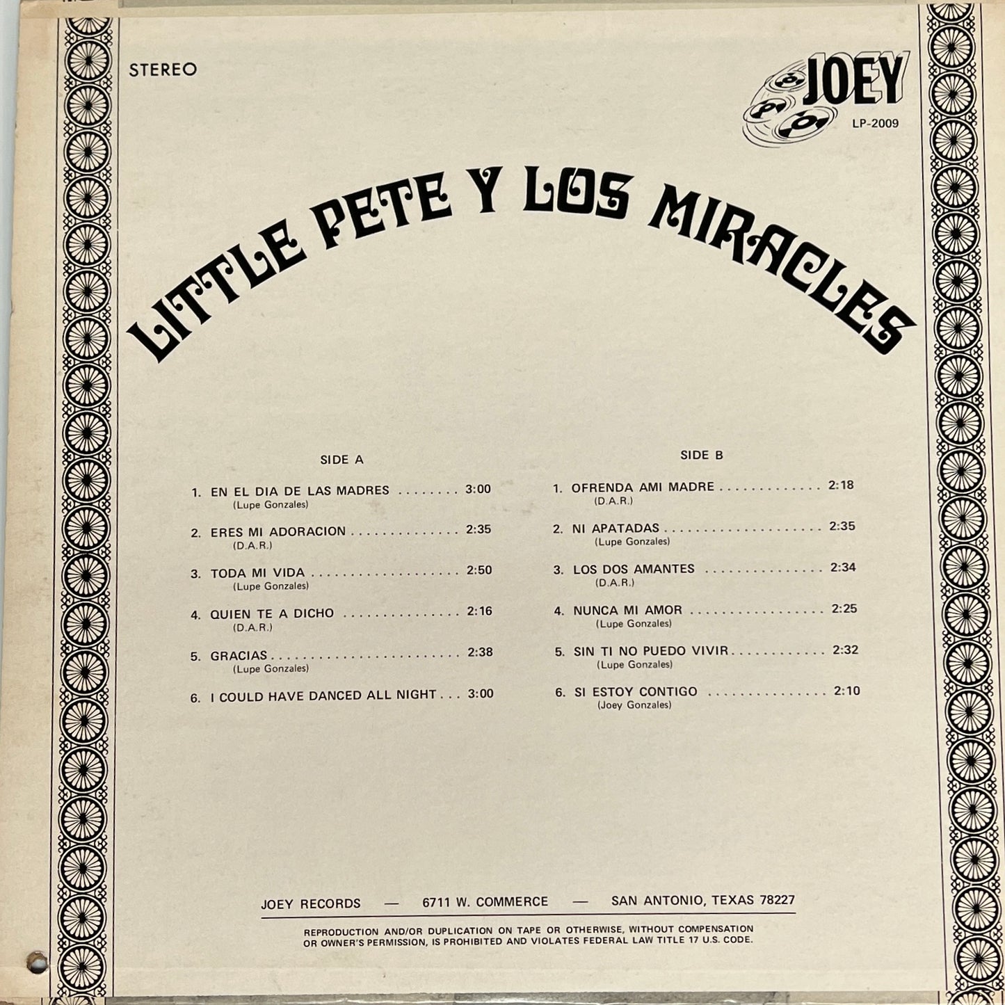 Little Pete Y Los Miracles- El Conquistador (Open Vinyl)