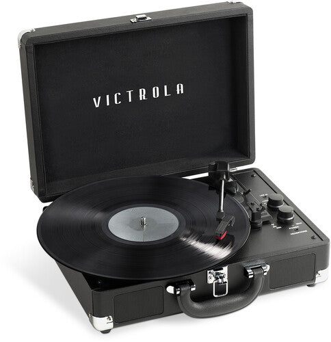 Victrola VSC-500BTC-BLK Vinyl Suitcase Record Player with Cassette (Black)