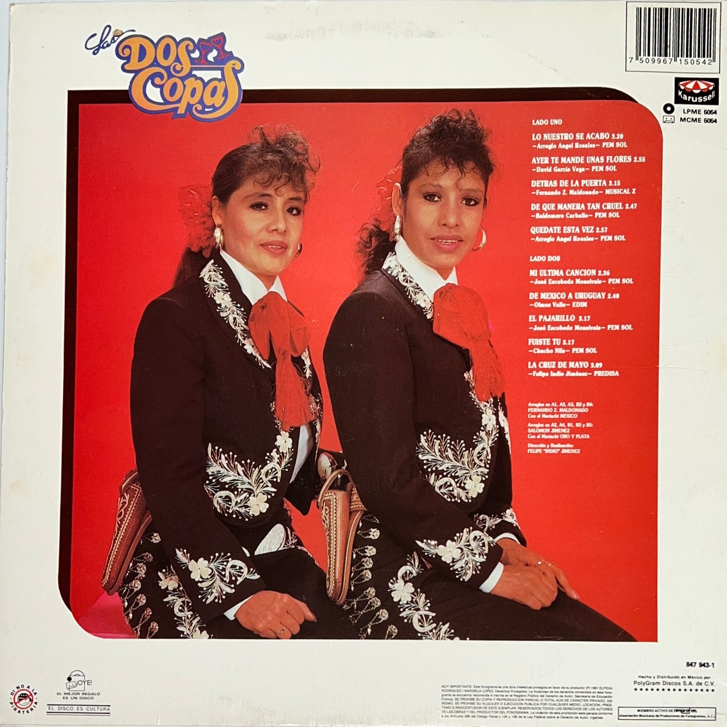 Las Dos Copas - Lo Nuestro Se Acabo (Vinilo Abierto)