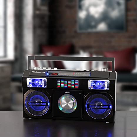 Studebaker Master Blaster Bluetooth Boombox CD Player (Black)