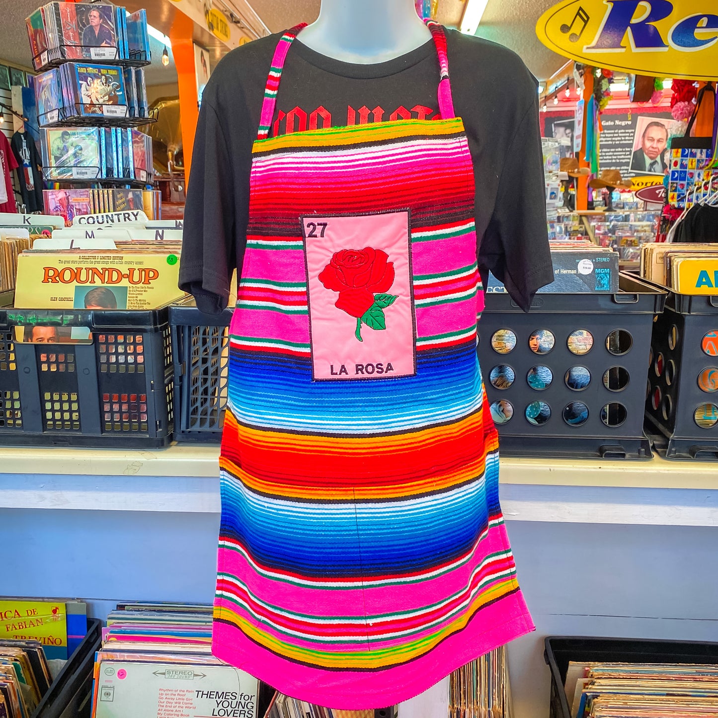 La Rosa Loteria Sarape Apron