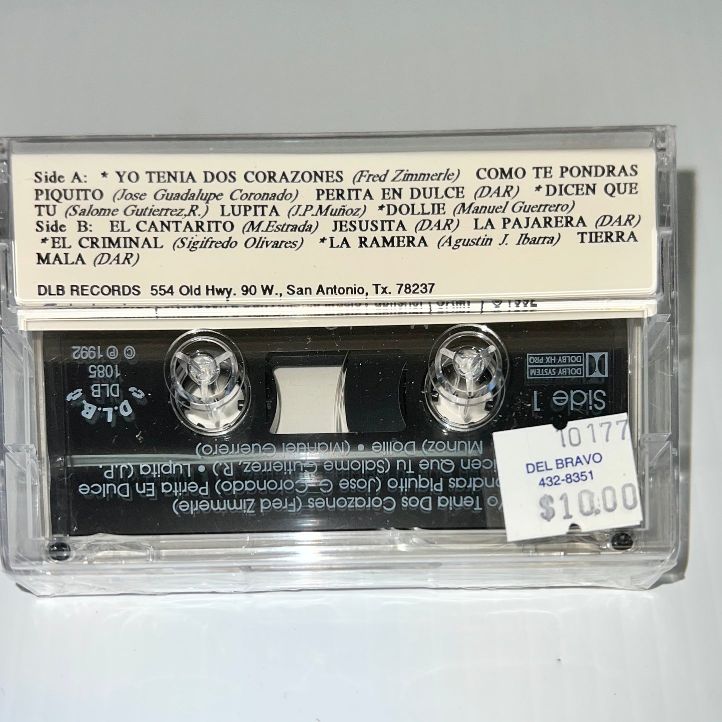 Manuel Guerrero - Yo Tenia Dos Corazones (Cassette) *1992