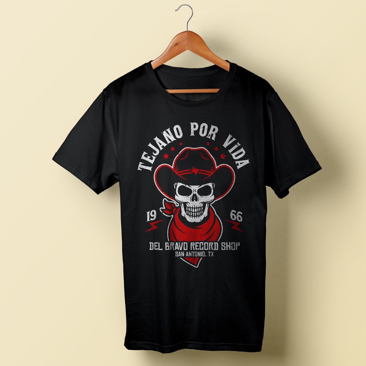 Tejano Por Vida (Black) T-Shirt DLB MERCH