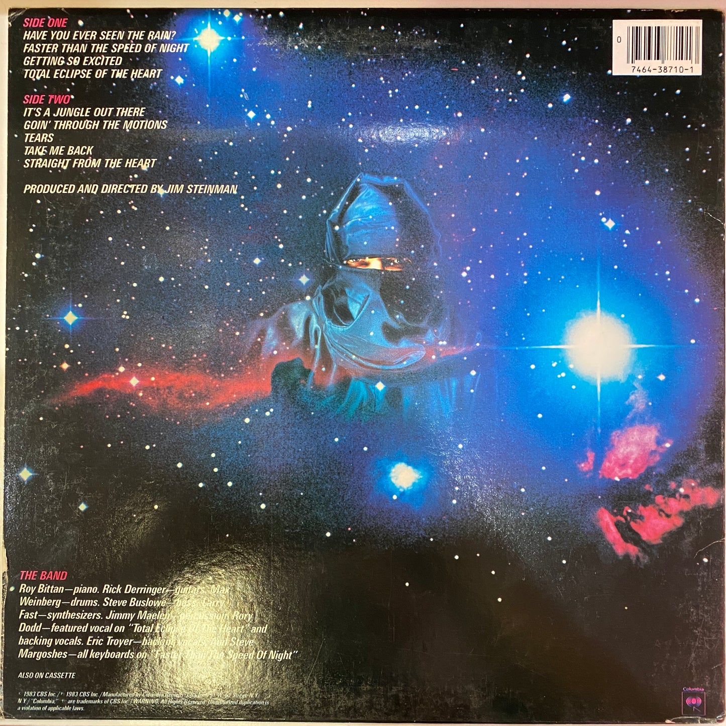 Bonnie Tyler – Faster Than The Speed Of Night (Vinyl Cover)