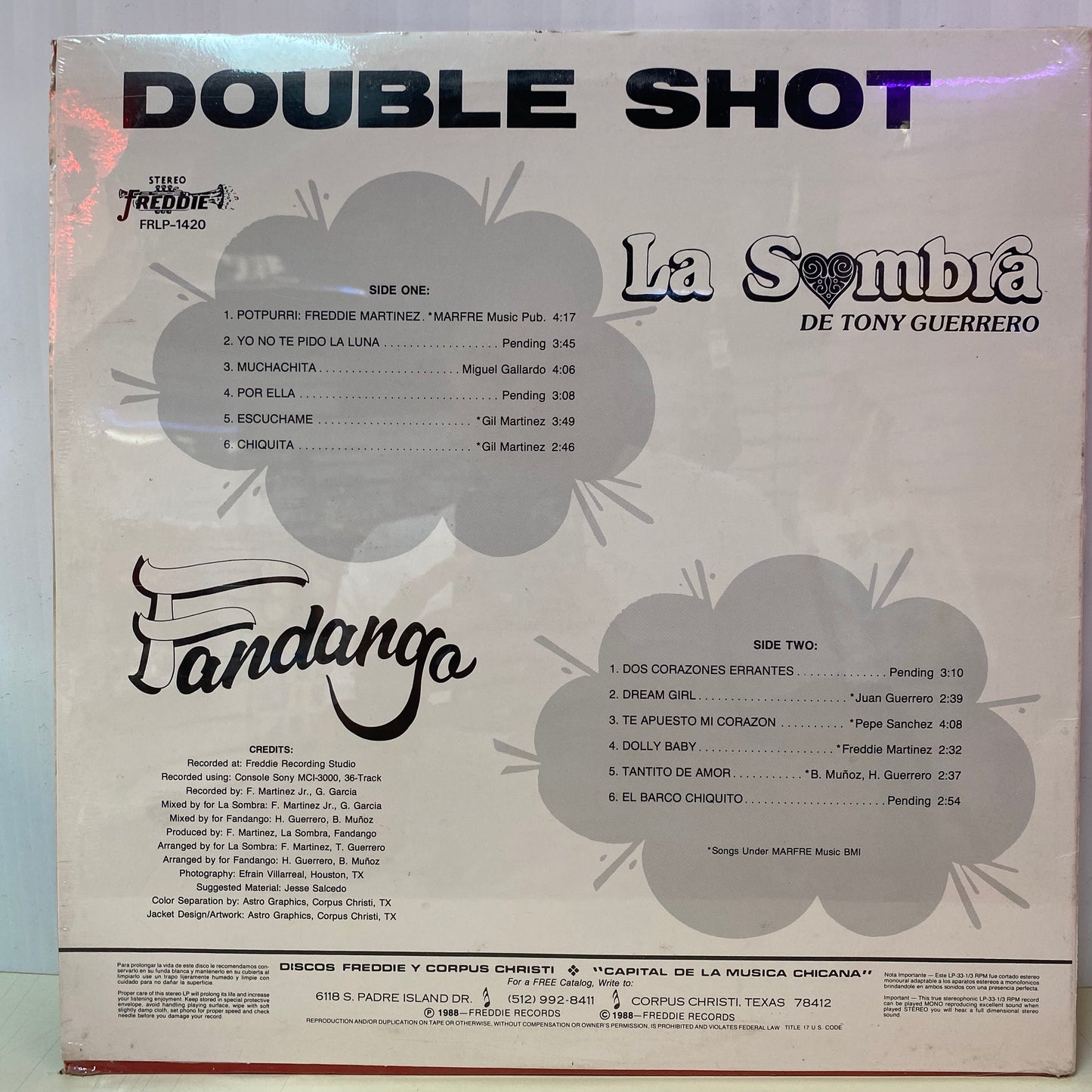 La Sombra de Tony Guerrero - Double Shot (Vinyl)
