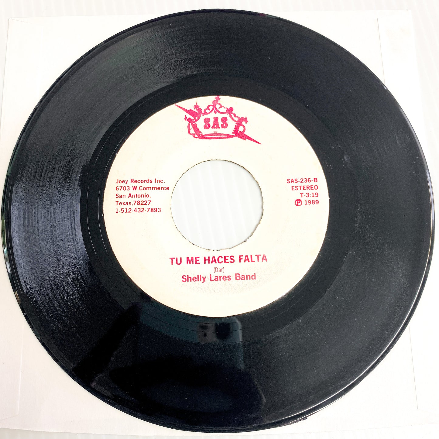 Shelly Lares - Tu Me Haces Falta/ Aname (Previously Owned 45 RPM)