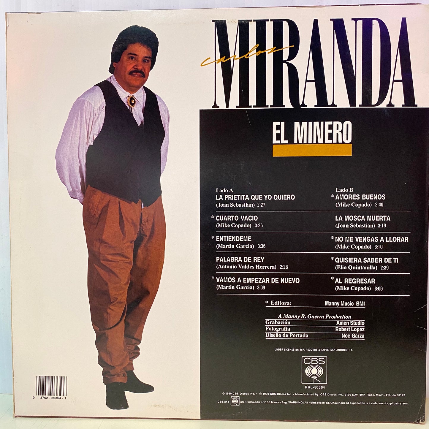 Carlos Miranda - El Minero (Vinilo)