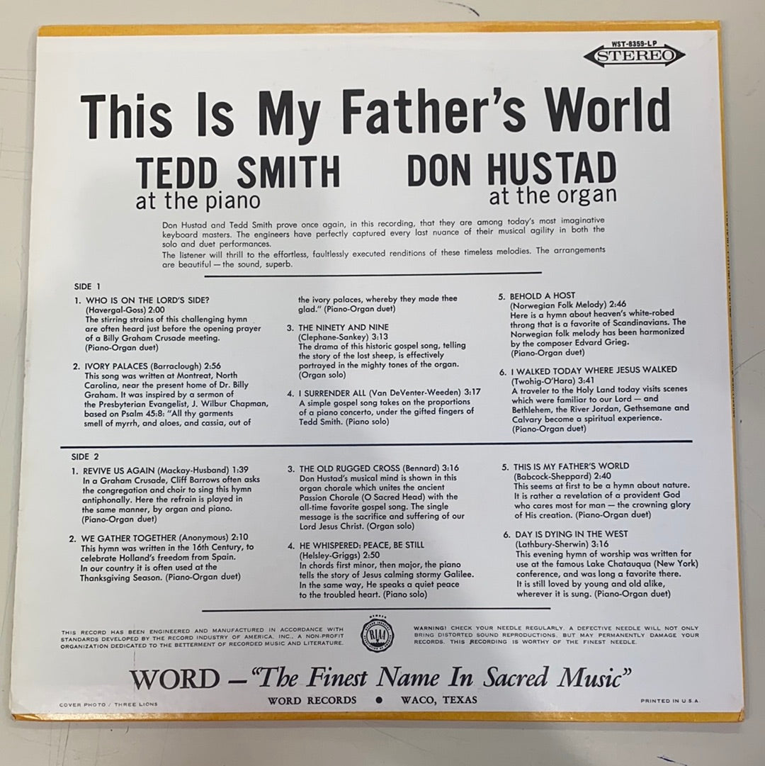 Tedd Smith & Don Hustad - This Is My Father’s World (Vinyl)