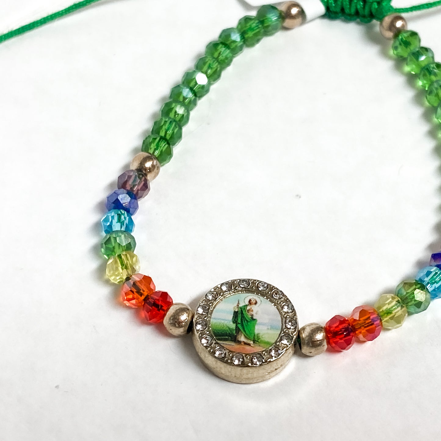 St. Jude Rainbow Beaded Bracelet