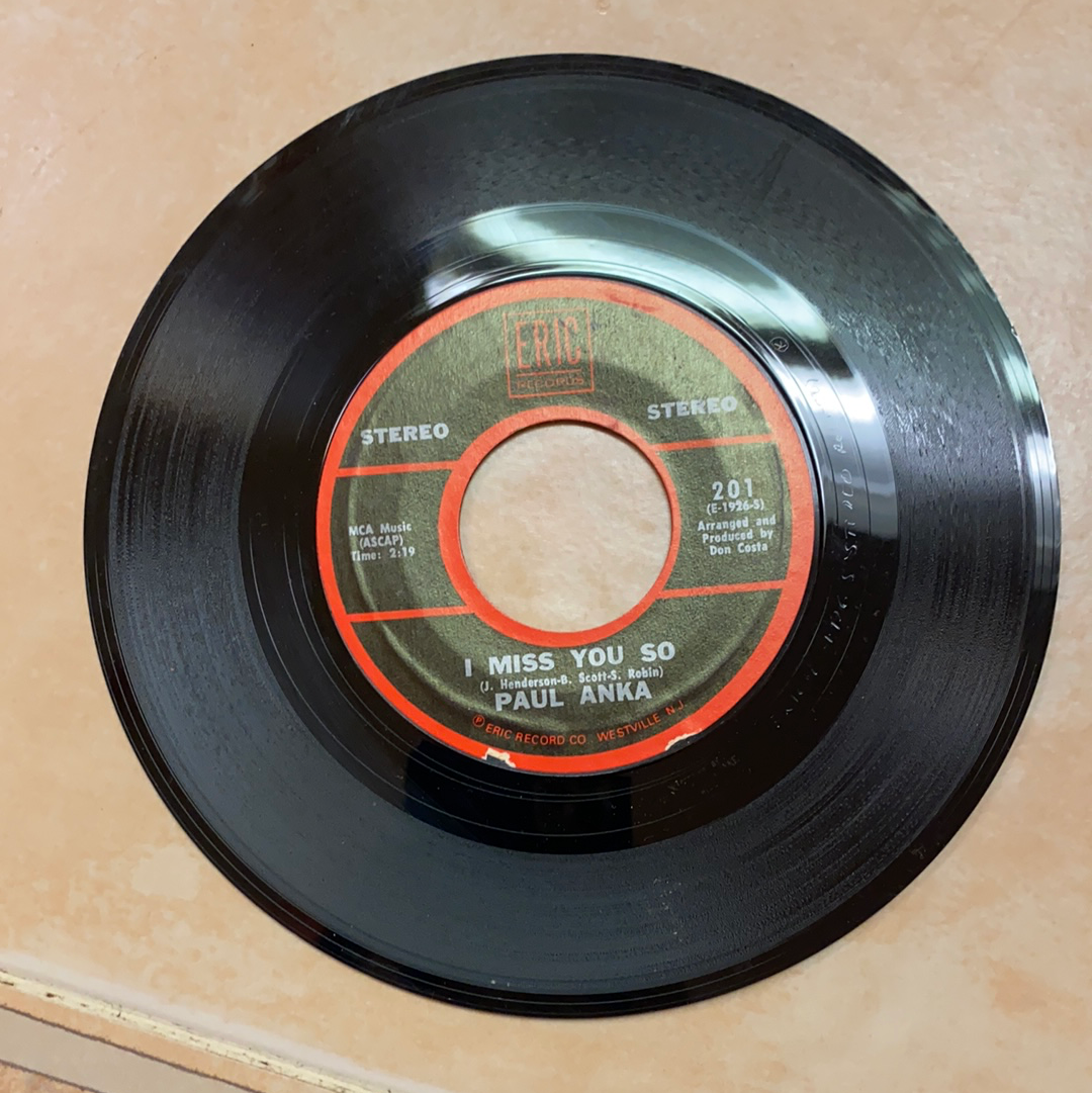 Paula Anka - I Miss You / Lonely Boy(45)