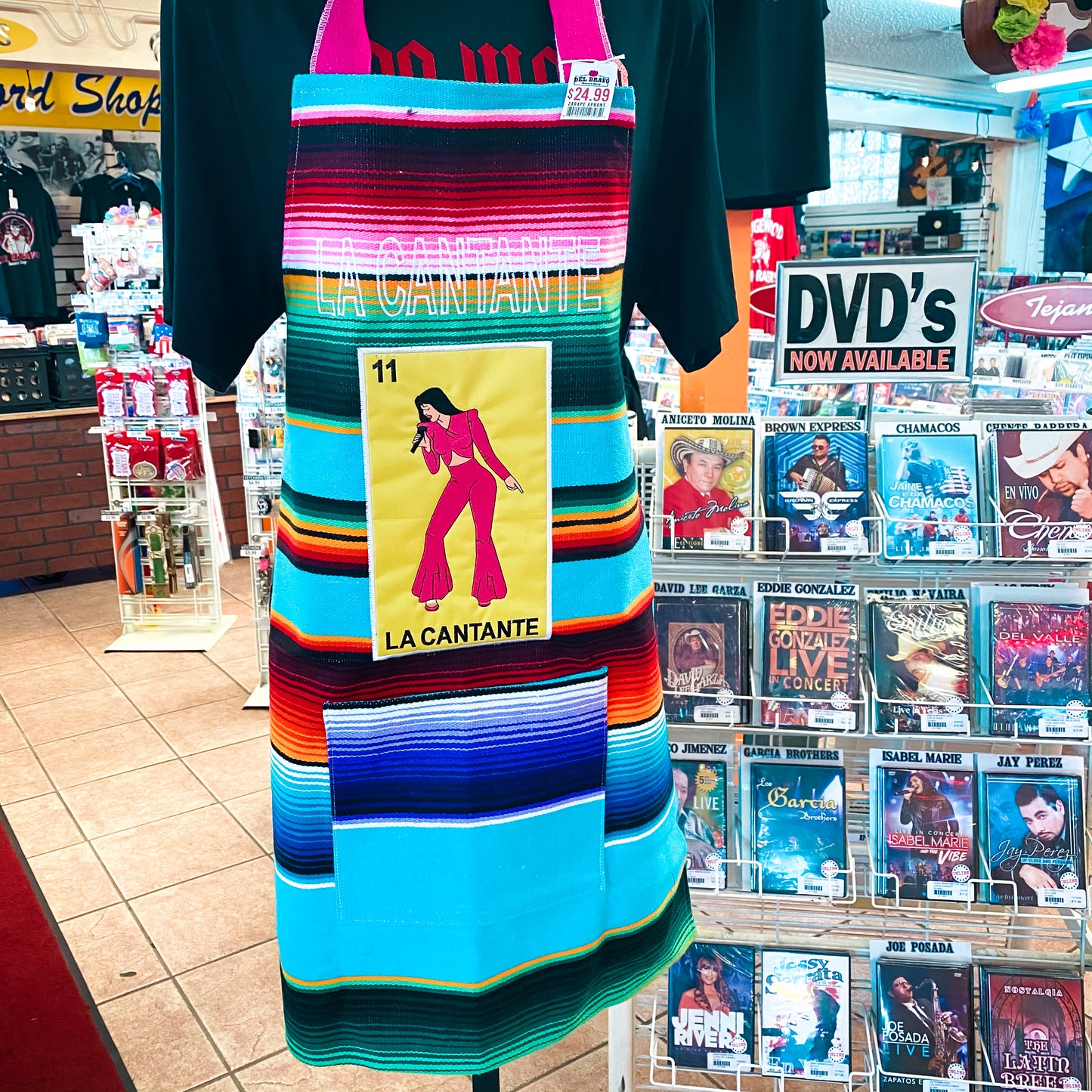 La Cantante Loteria Sarape Apron