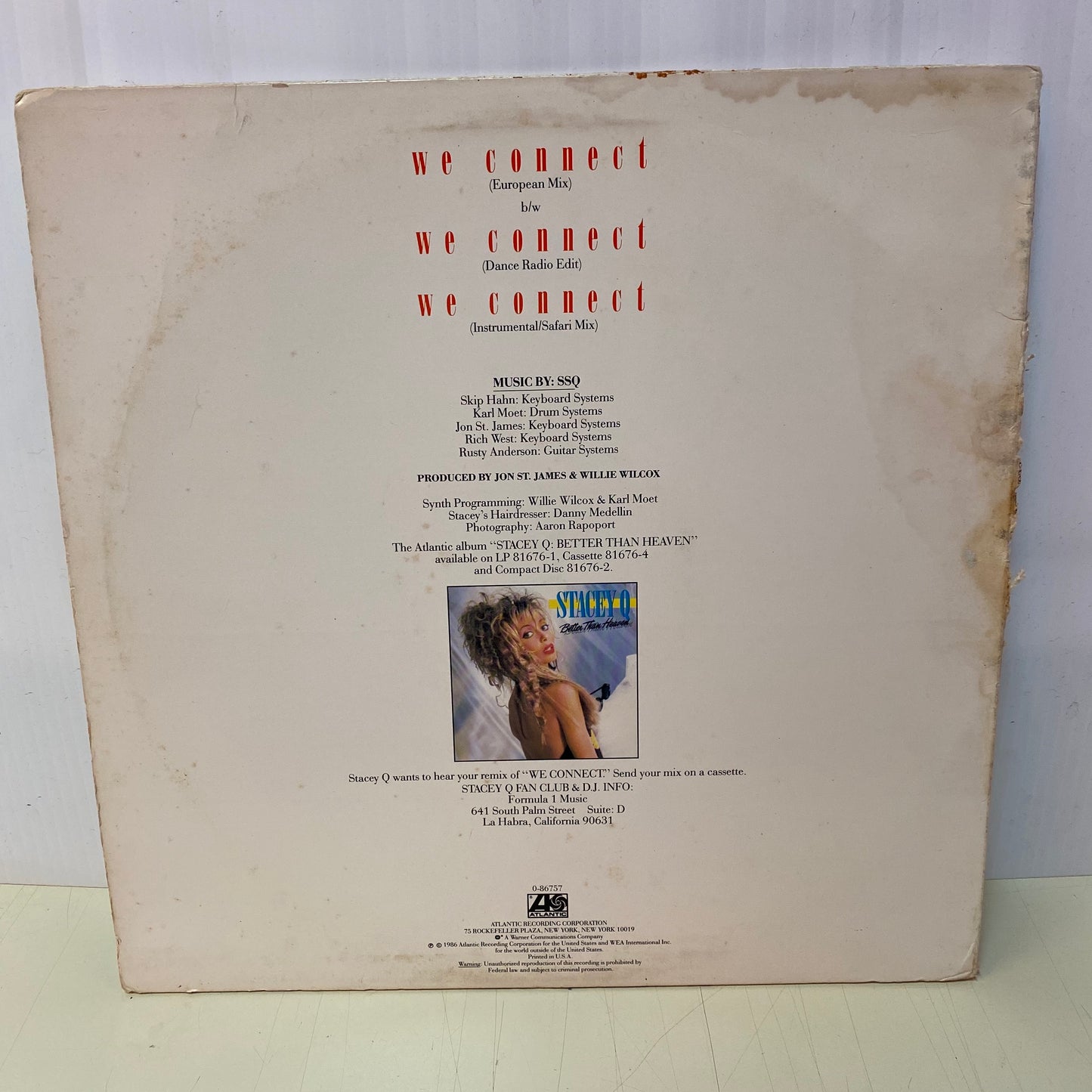 Stacey Q - Nos Conectamos (Vinilo)