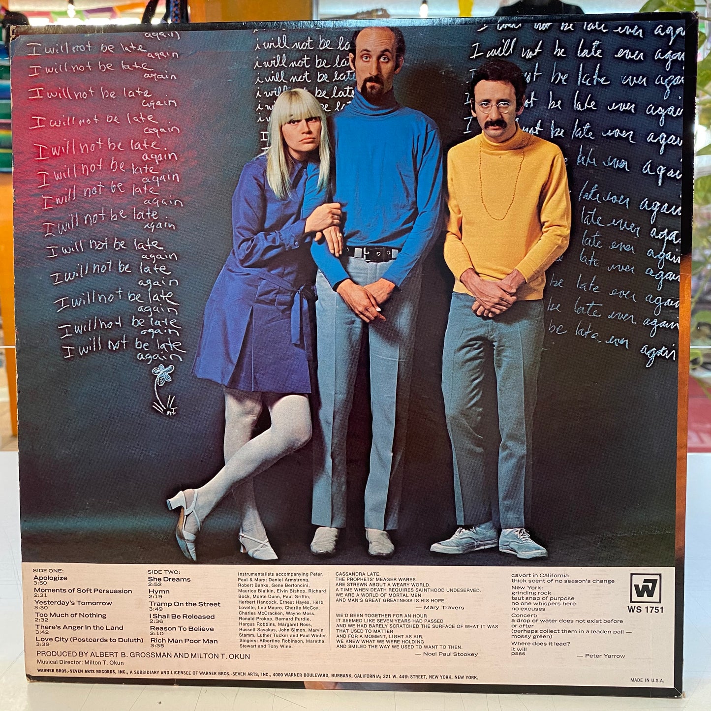Peter, Paul, & Mary - Late Again (Vinyl)