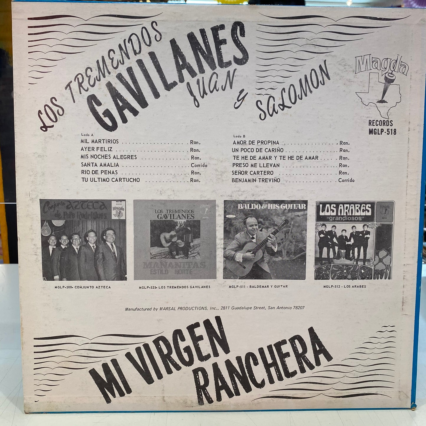 Los Tremendos Gavilanes - Mi Virgen Ranchera(Vinyl)