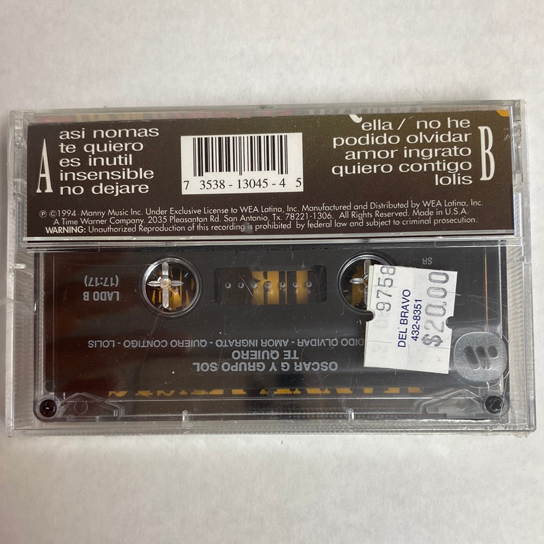 Oscar G. Y Grupo Sol - Te Quiero (Cassette)