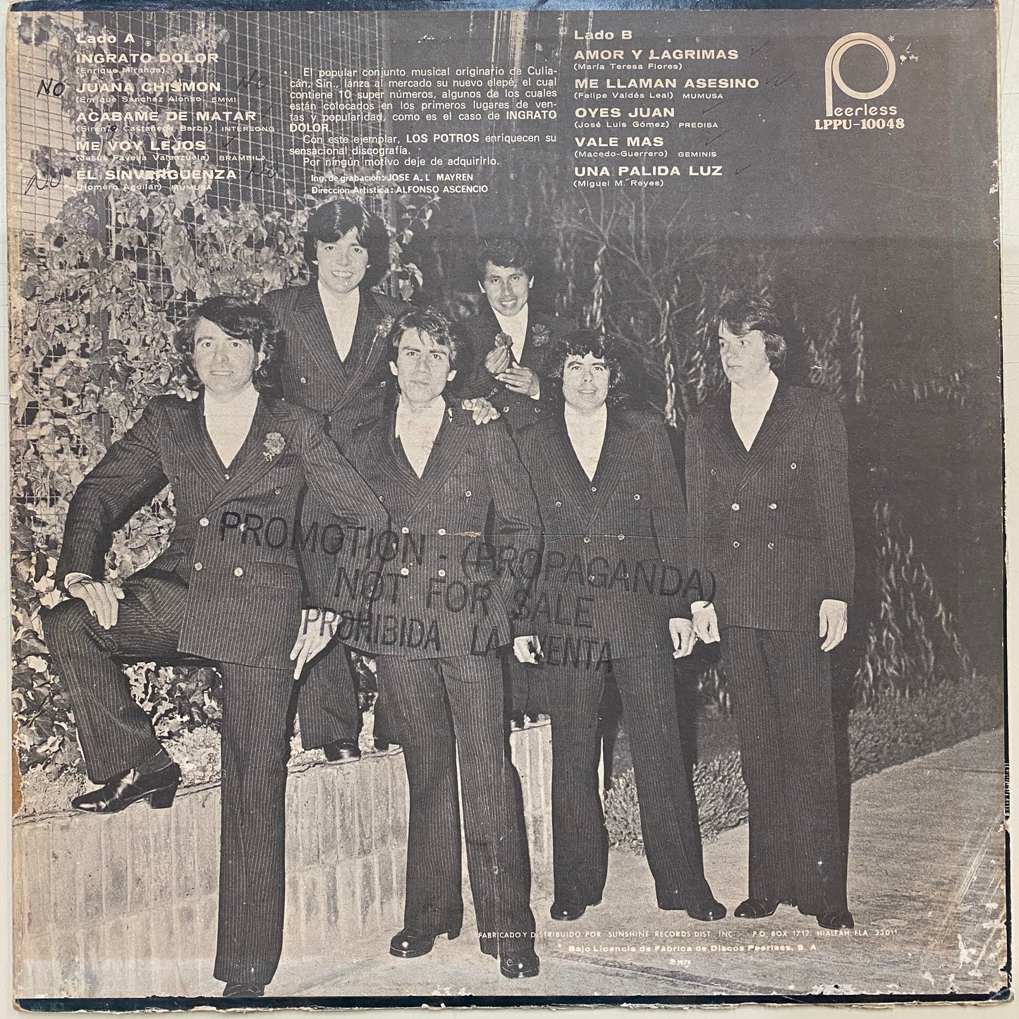 Los Potros - Los Potros (Vinyl Cover)